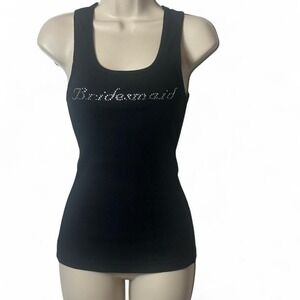 Vintage Rhinestone Embellished Bridesmaid Tank‎ Top